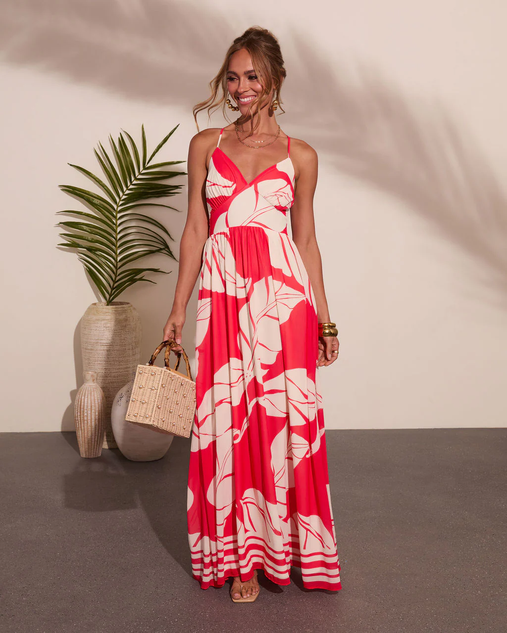 Island Spritz Tropical Print Maxi Dress - Image 6
