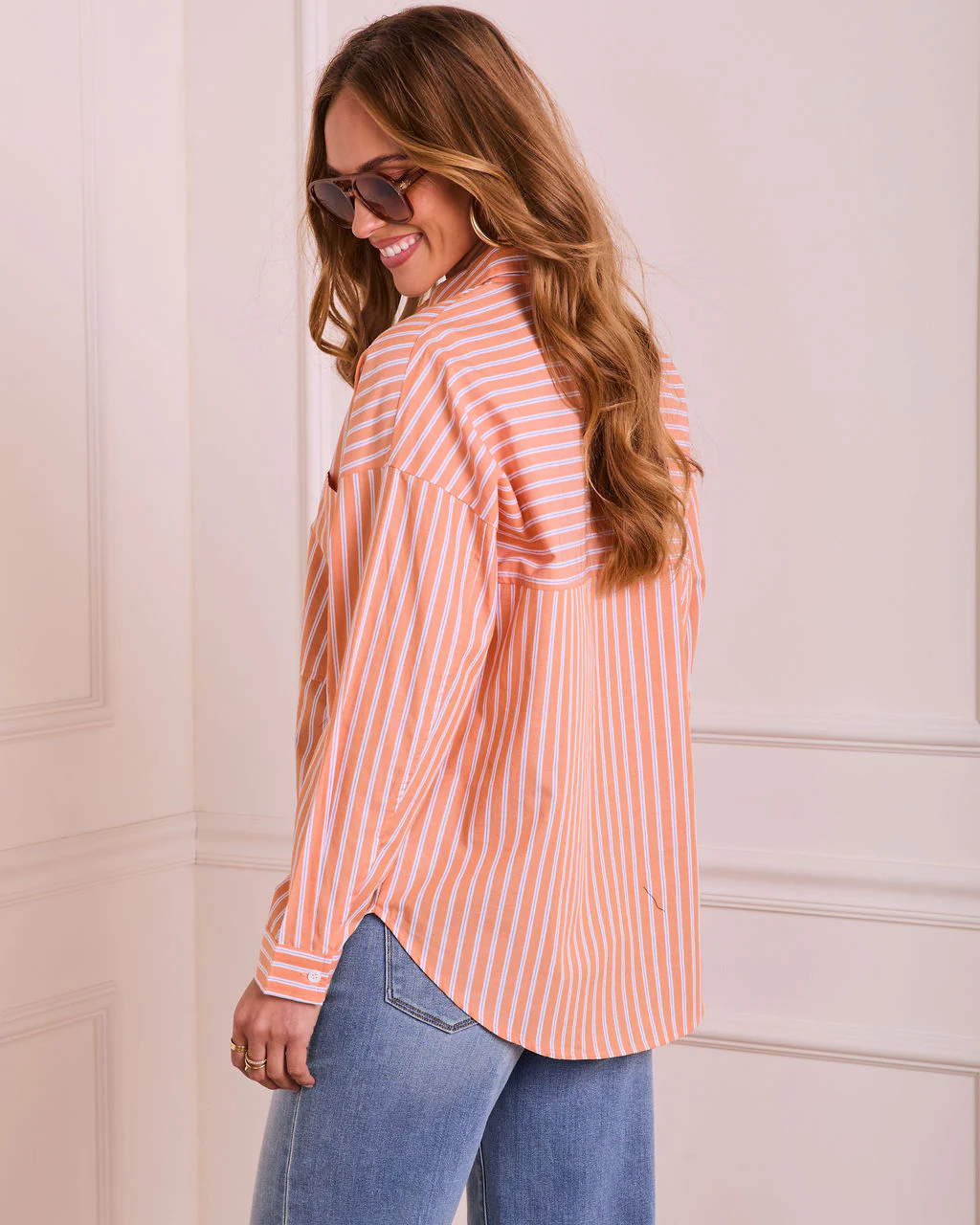 Isolyn Striped Button Down Top - Image 4