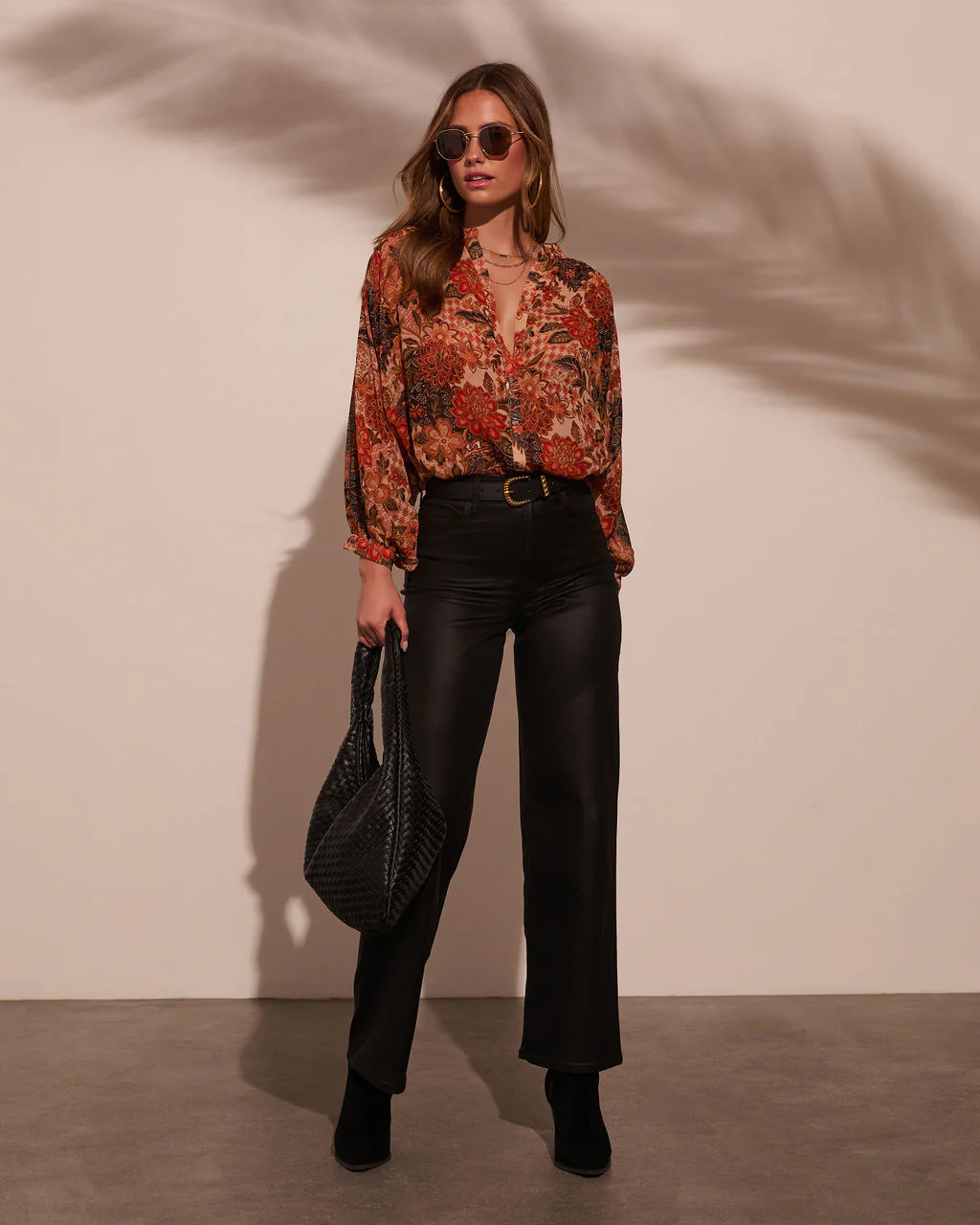 Italiano Paisley Button Down Blouse - Image 6