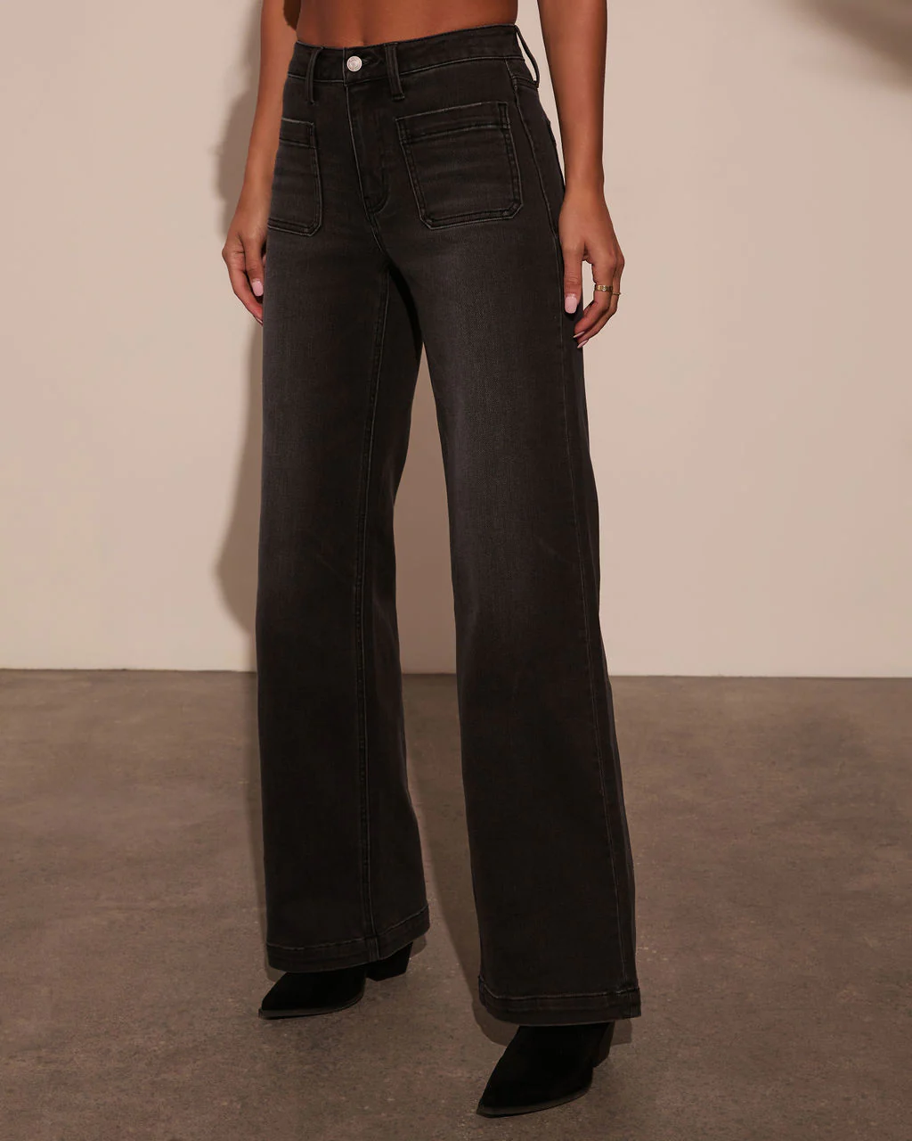 Iverson High Rise Wide Leg Denim - Image 3