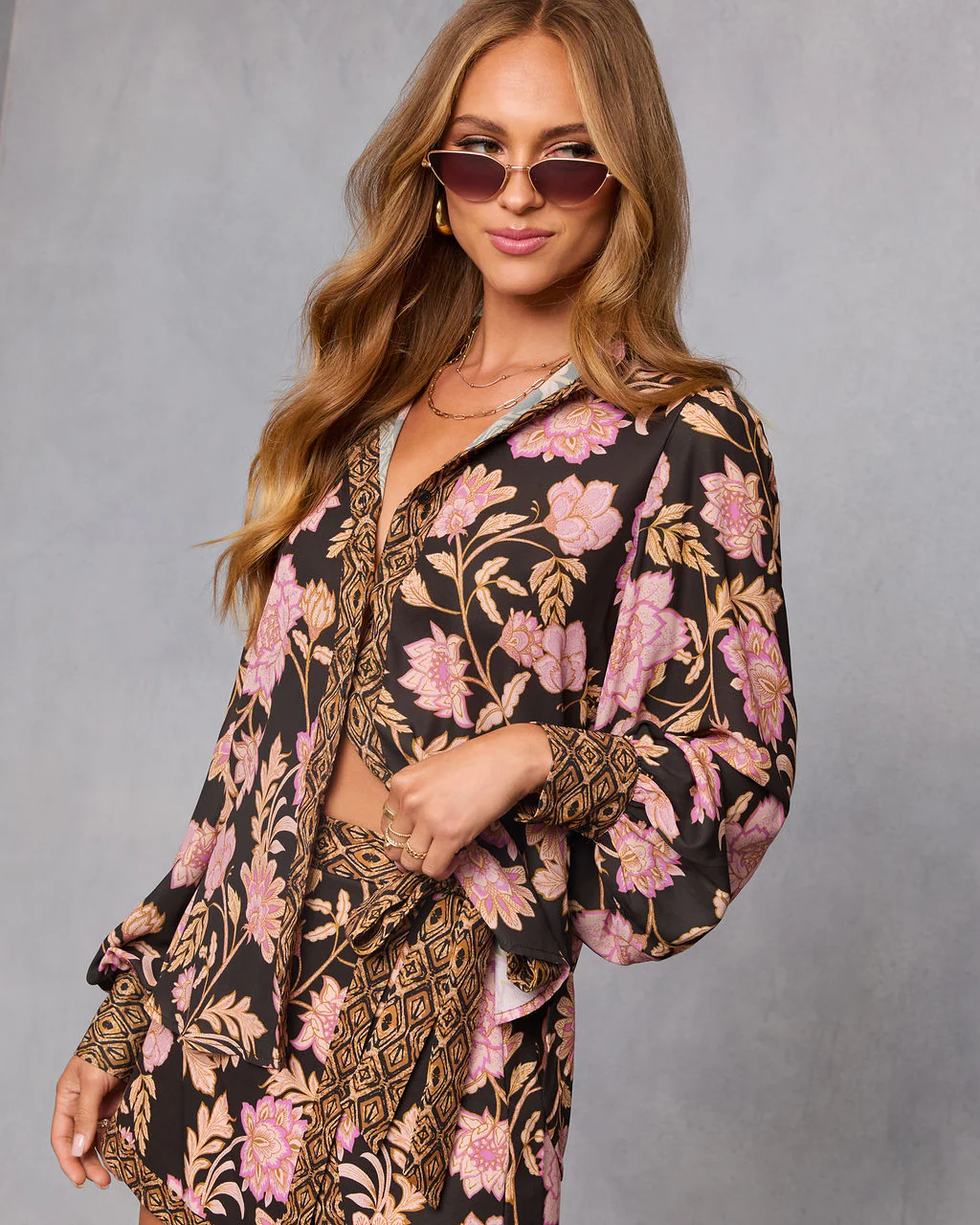 Ivy Embrace Floral Button Down Top - Image 9