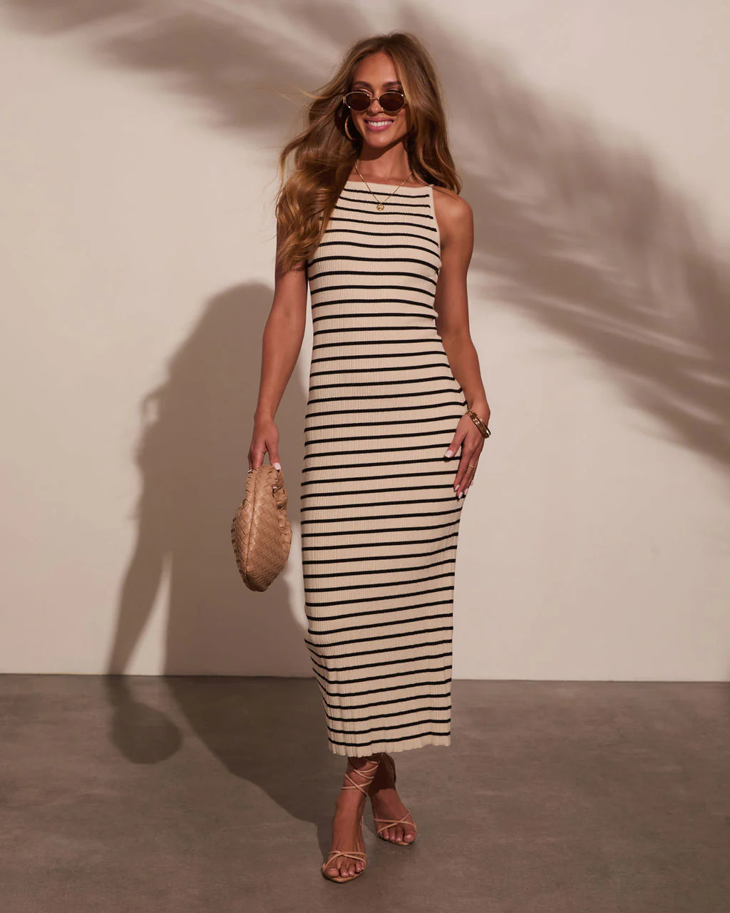 Izie Striped Maxi Dress - Image 6