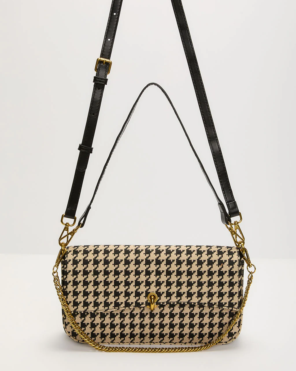 Izzy Houndstooth Shoulder Bag - Image 2