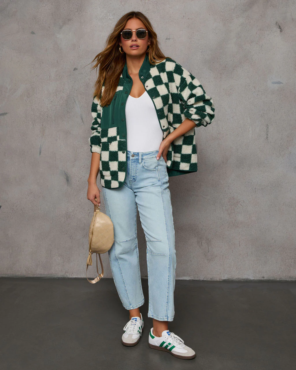 Jamerson Knit Checkered Jacket - Image 2