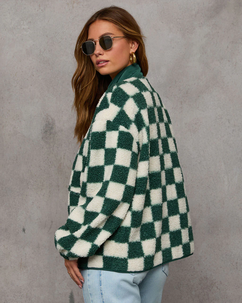 Jamerson Knit Checkered Jacket - Image 4