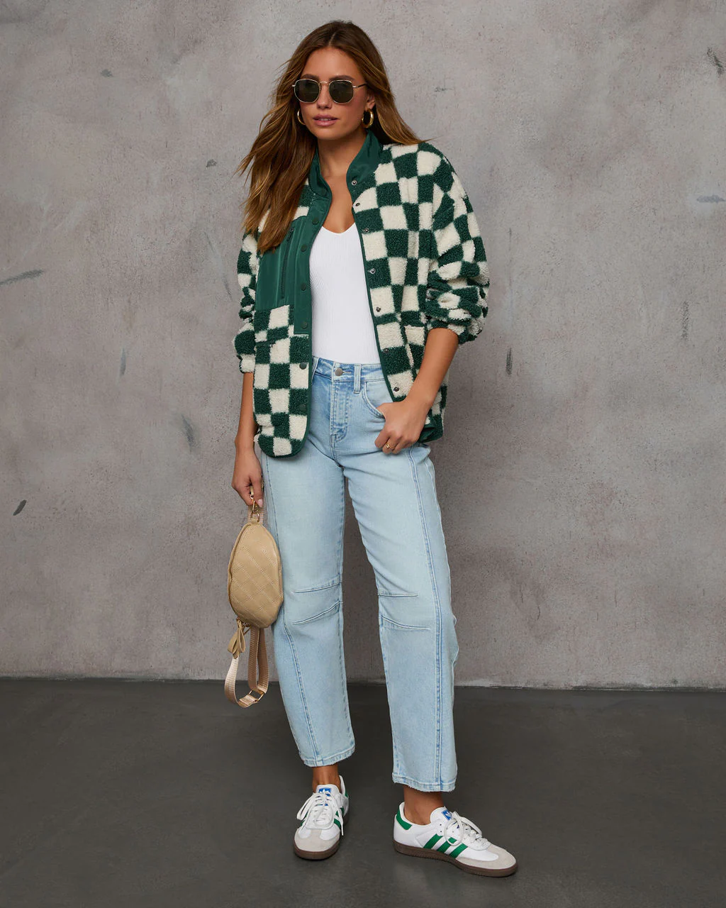 Jamerson Knit Checkered Jacket - Image 5