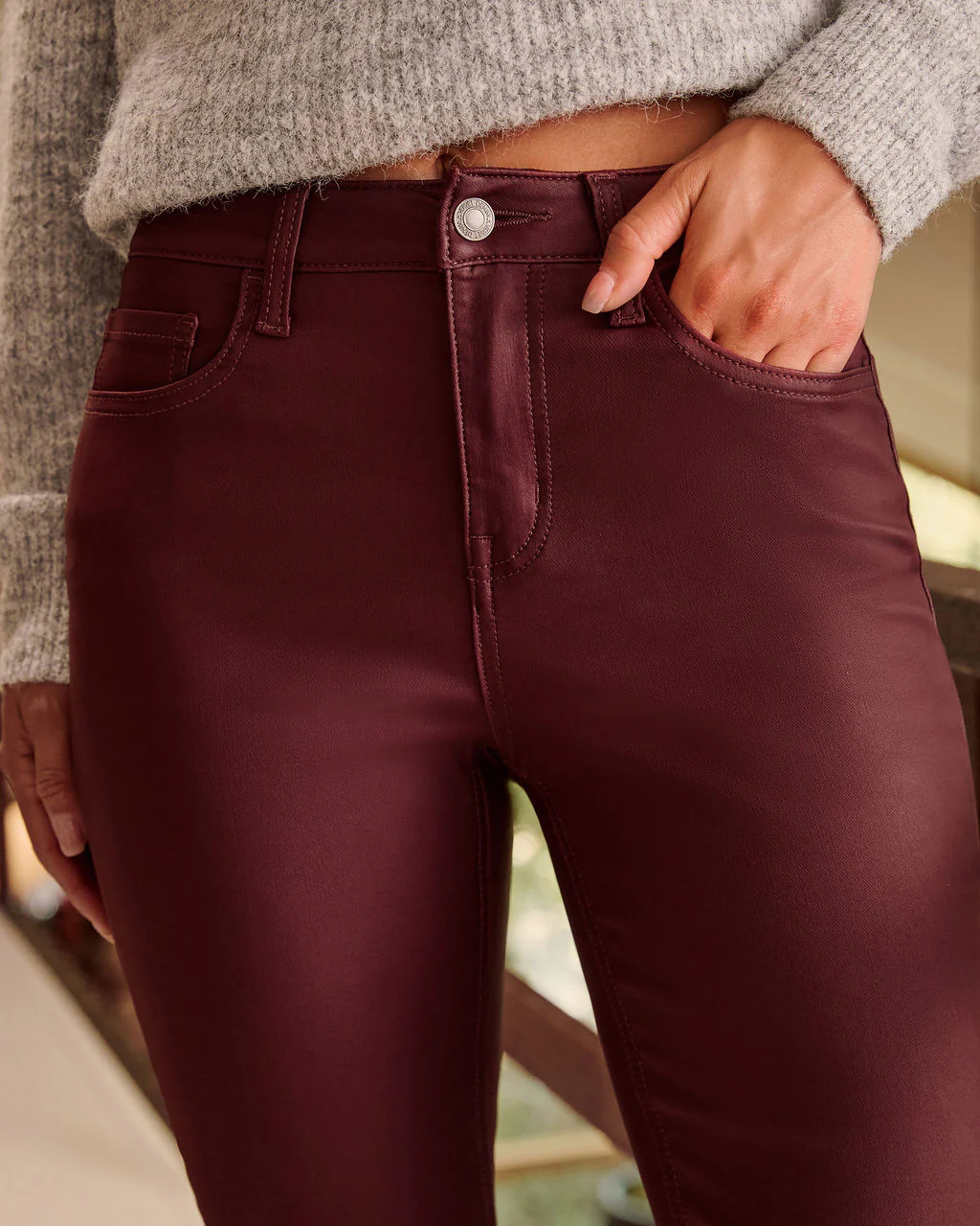 Jameson Super Stretch Coated Denim Jeans - Image 6