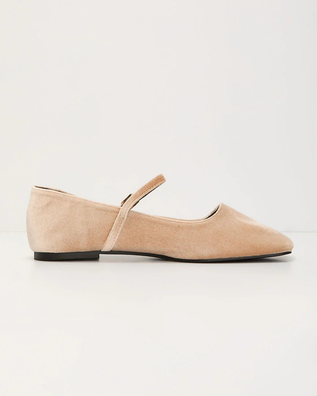 Janey Velvet Mary Jane Ballet Flats - Image 12