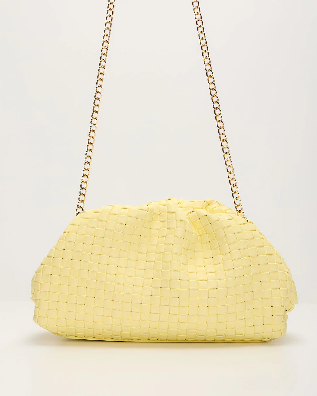 Janice Woven Leather Pouch Clutch - Image 22
