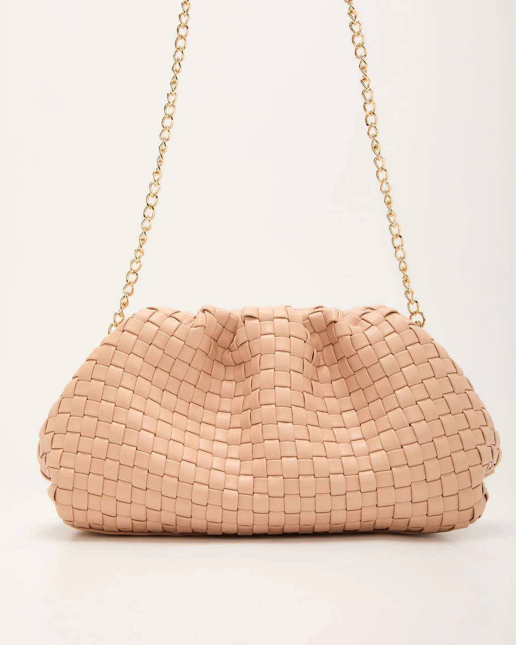 Janice Woven Leather Pouch Clutch - Image 27