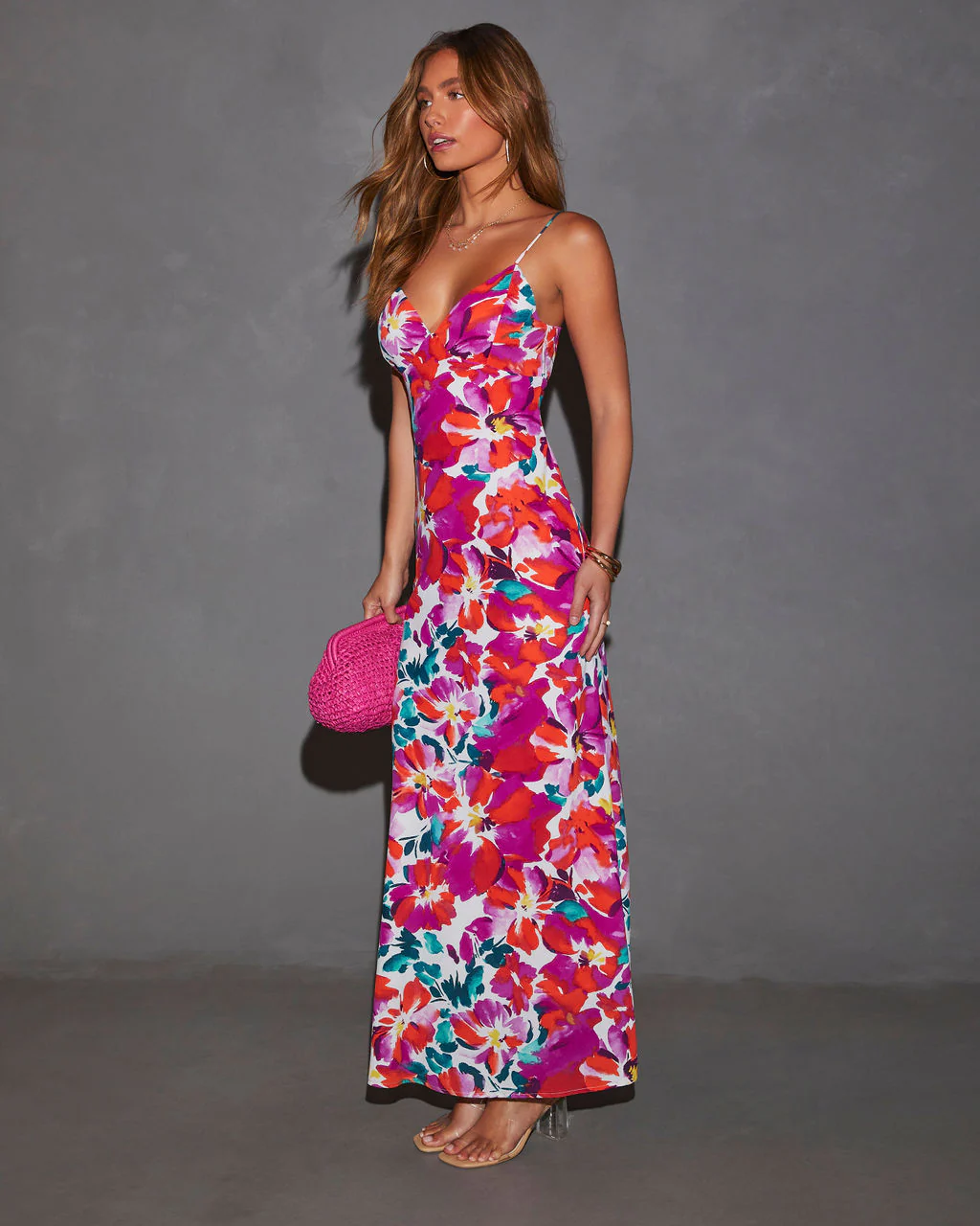 Jazelle Floral Maxi Slip Dress - Image 10