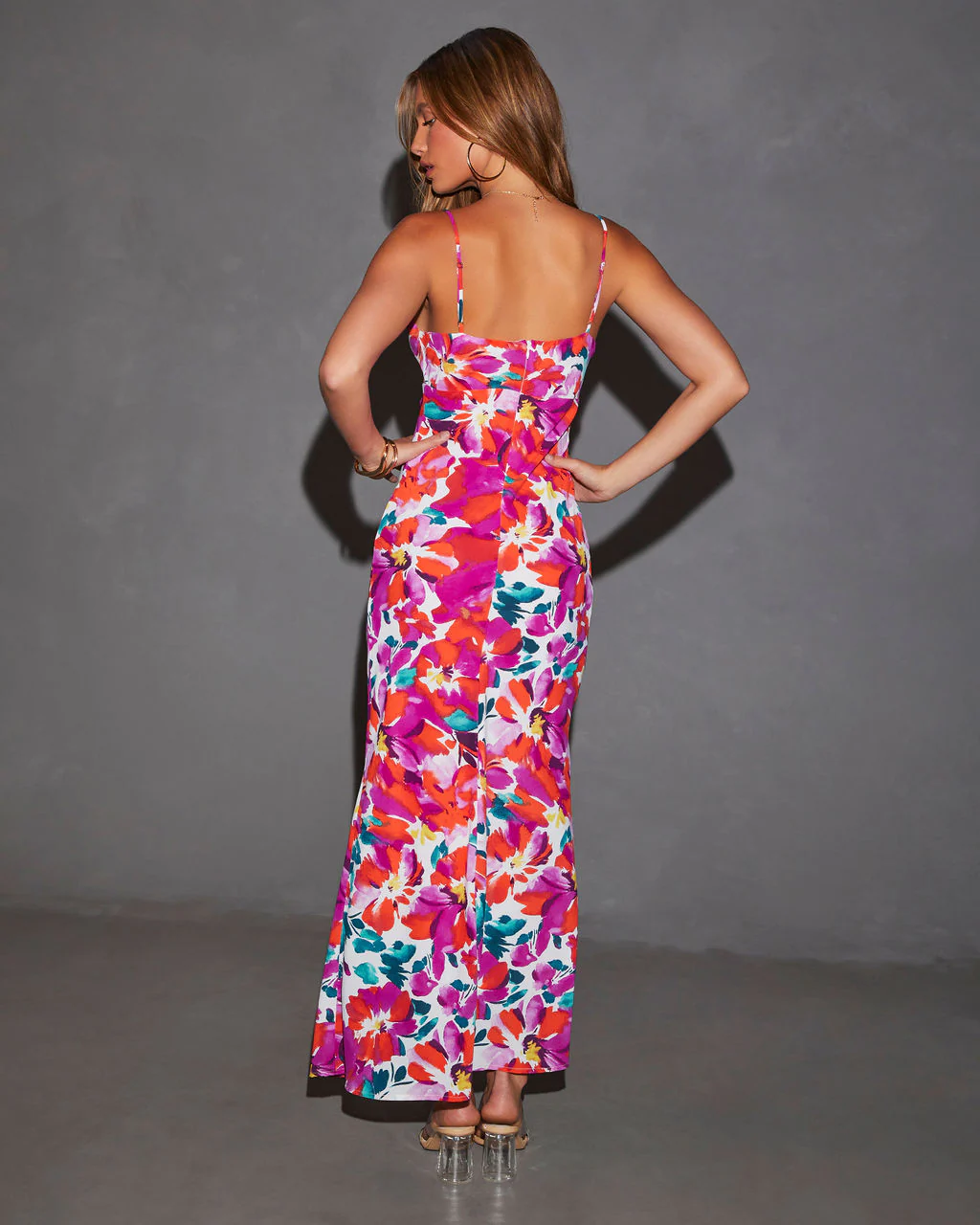 Jazelle Floral Maxi Slip Dress - Image 12