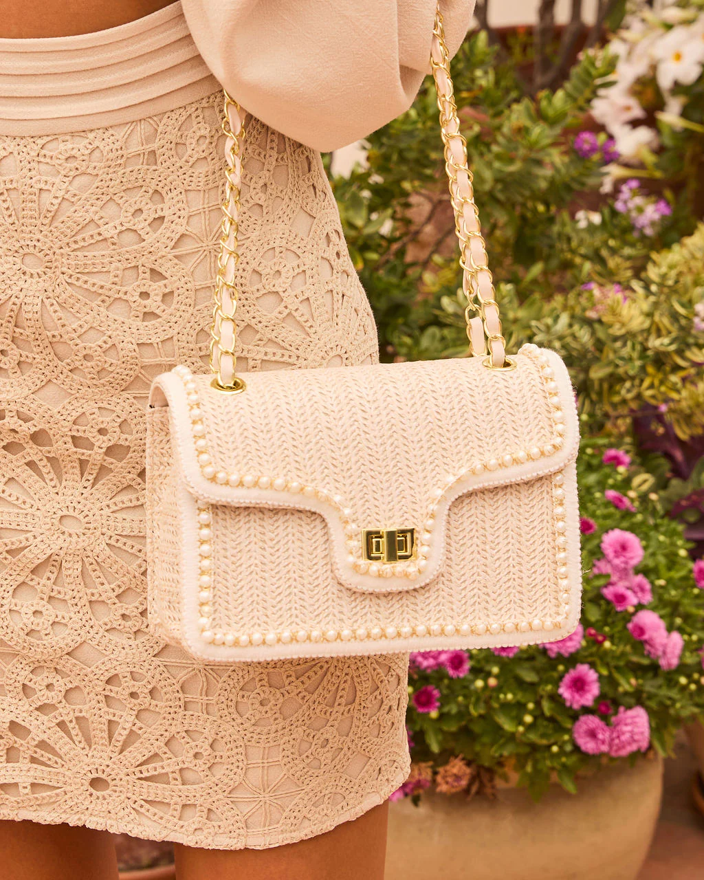 Jenie Straw Shoulder Bag - Image 5