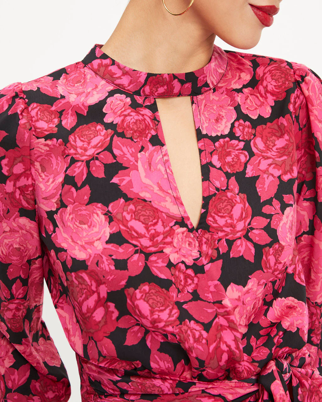 Jenna Floral Cutout Mini Dress - Image 2