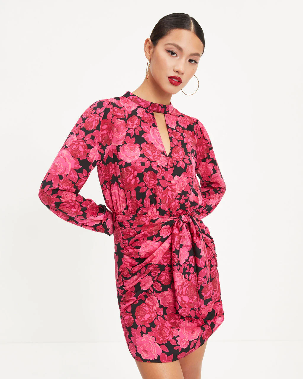 Jenna Floral Cutout Mini Dress - Image 5