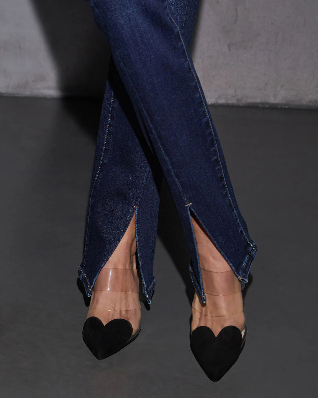 Jennings Super Stretch High Rise Slim Leg Split Hem Jeans - Image 12