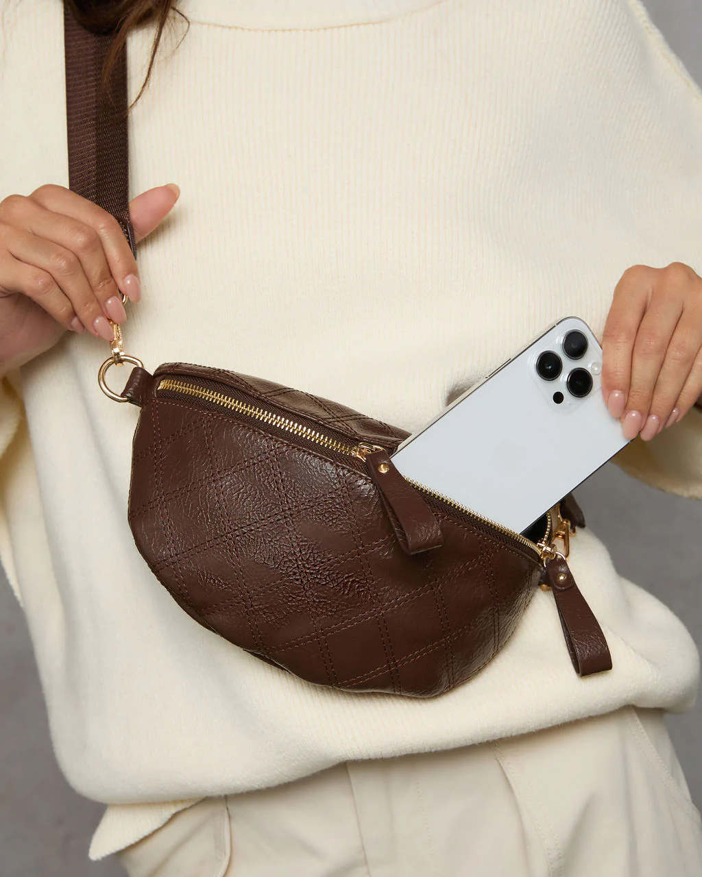 Jenny Faux Leather Belt Bag - Image 15