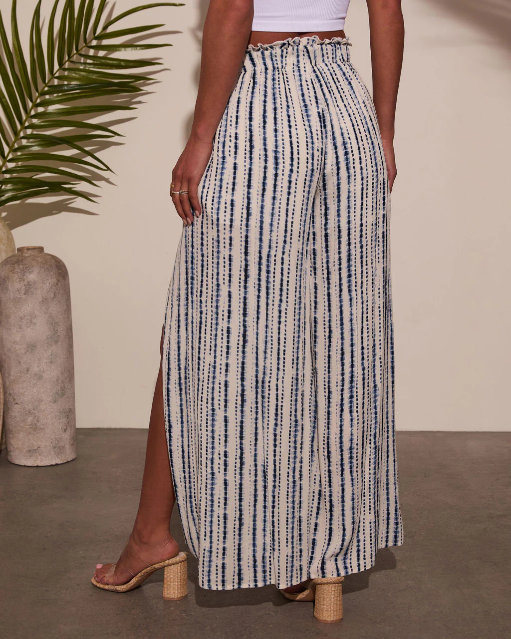 Jessey Abstract Side Slit Pants - Image 4