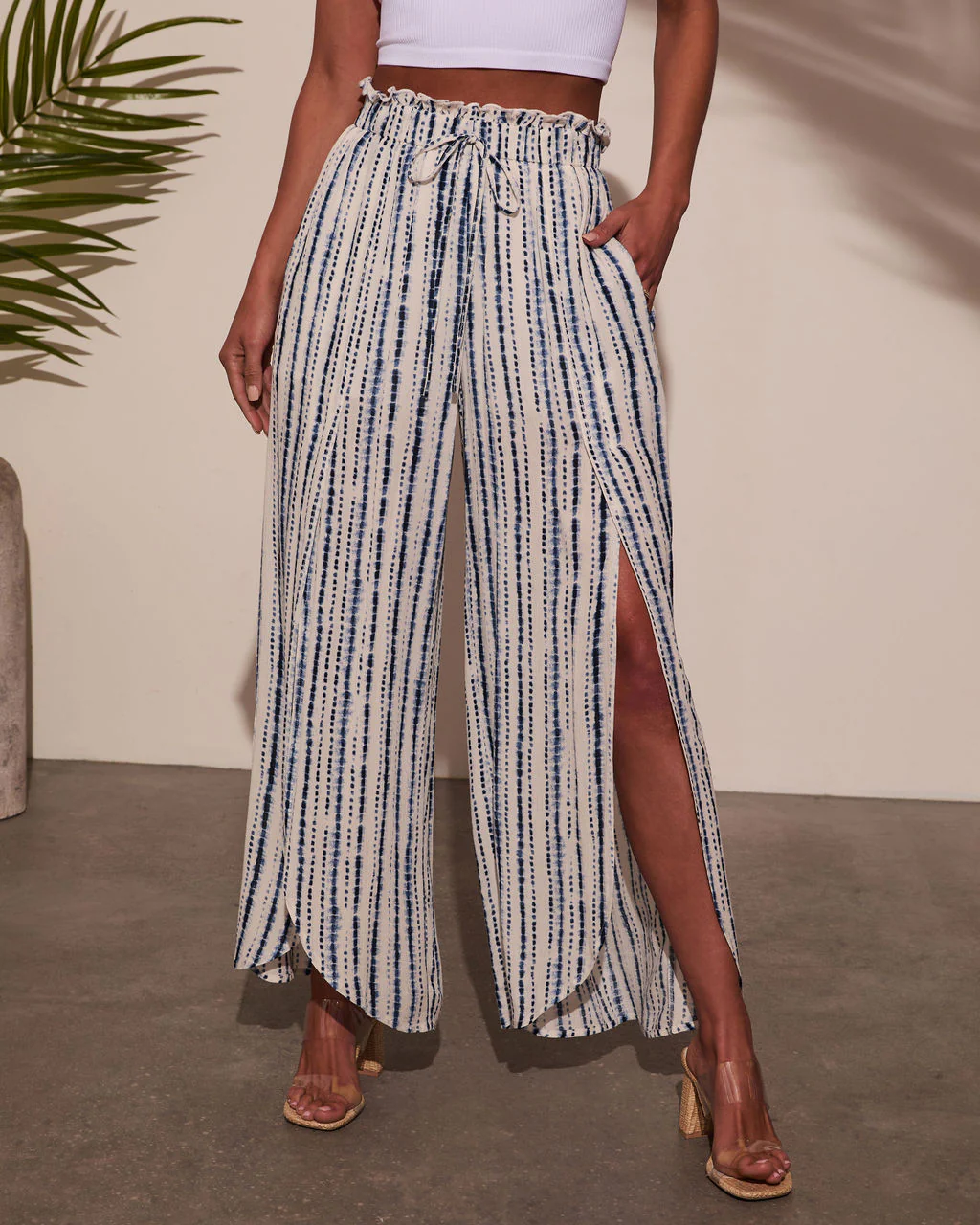 Jessey Abstract Side Slit Pants - Image 5