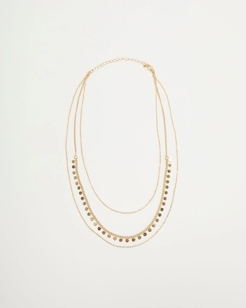 Jett Layered Disc Necklace - Image 2