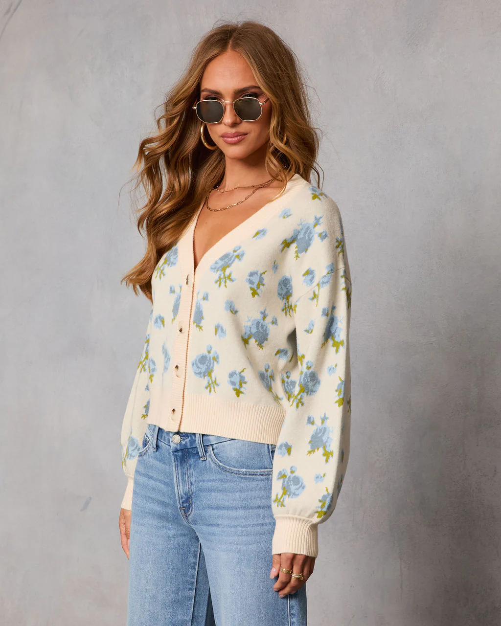 Jhenie Print Knit Cardigan - Image 3