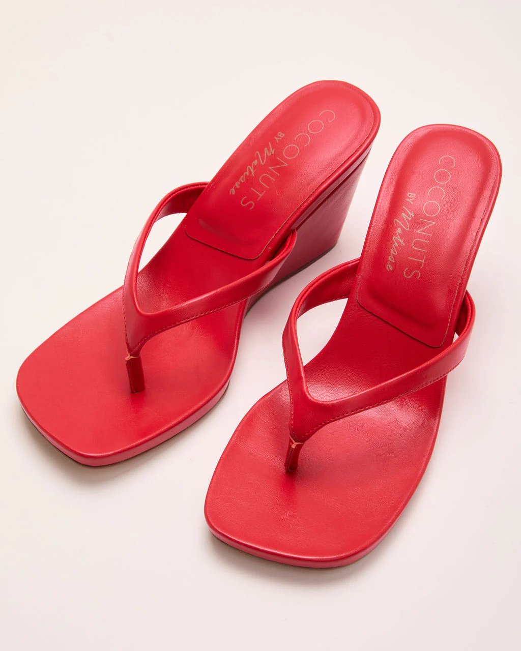 Joellen Vegan Leather Wedge Sandals - Image 8