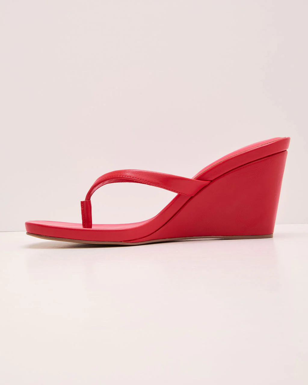 Joellen Vegan Leather Wedge Sandals - Image 9