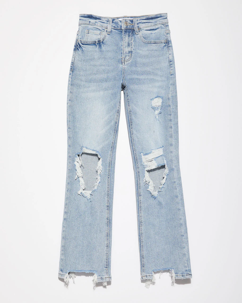 Jolee High Rise Distressed Cropped Jeans - Image 5