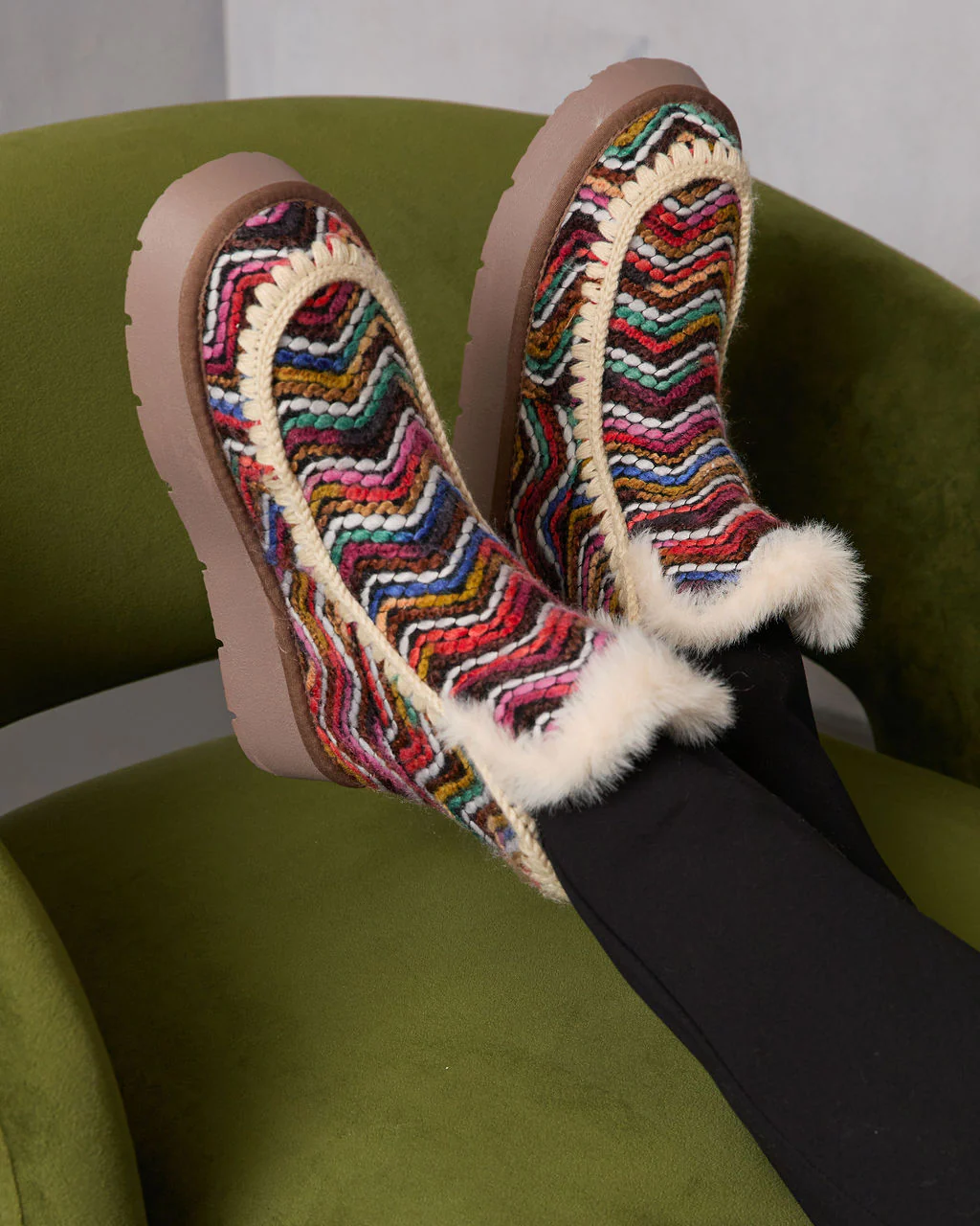 Joppie Faux Suede Fur Lined Booties - Image 3