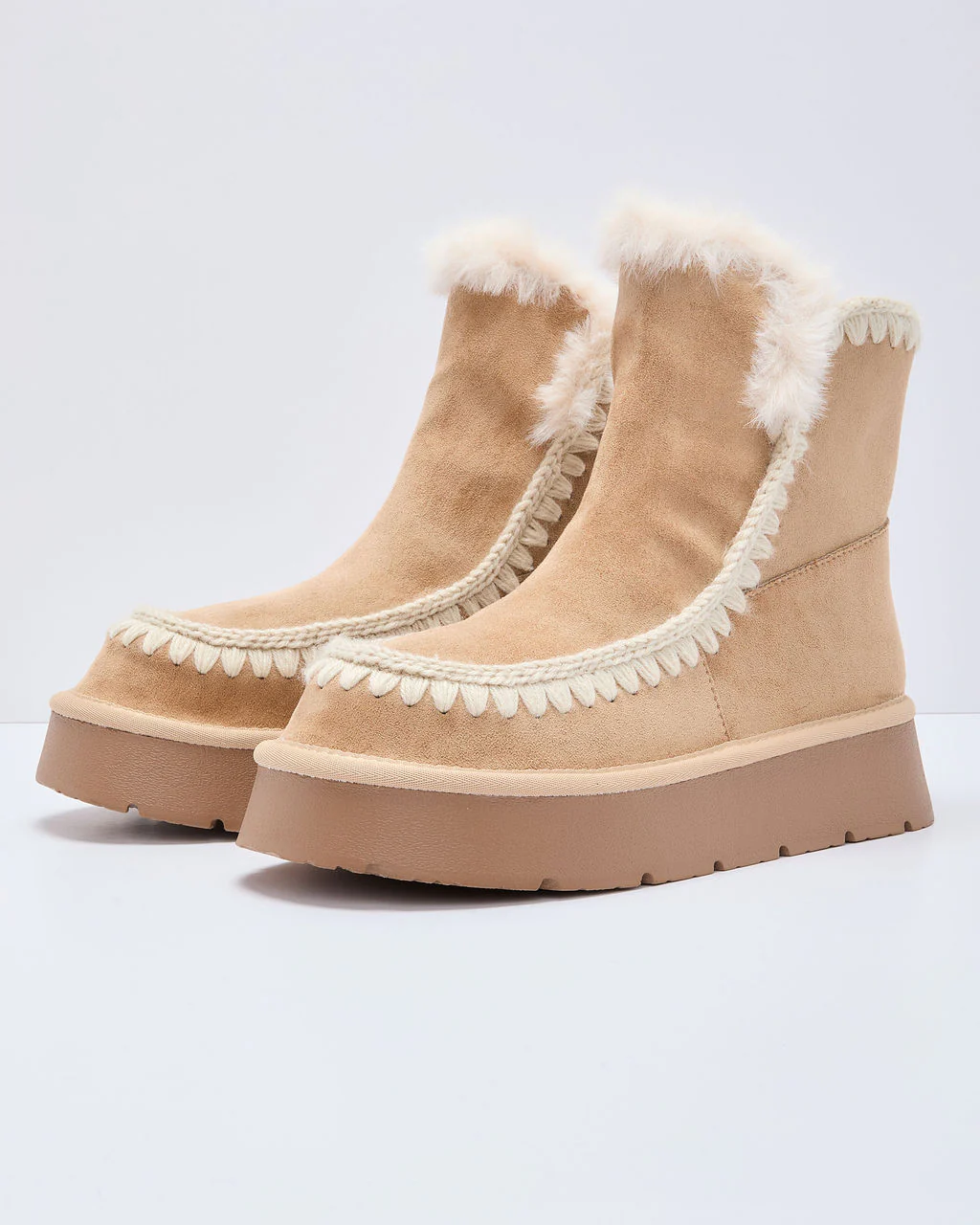 Joppie Faux Suede Fur Lined Booties - Image 8