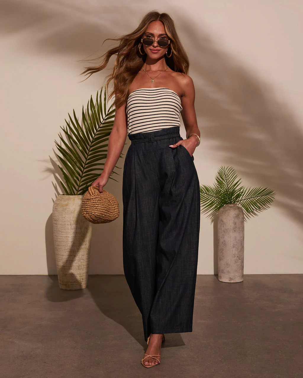 Jovanni Strapless Belted Jumpsuit - Image 5