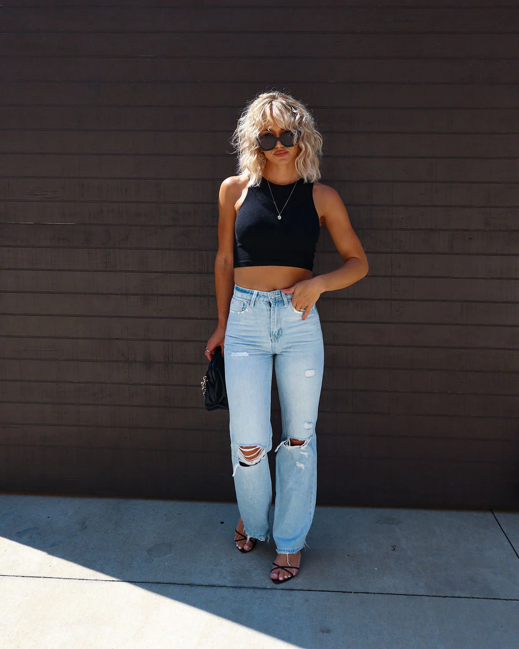 Jules High Rise Distressed 90'S Flare Denim - Image 6