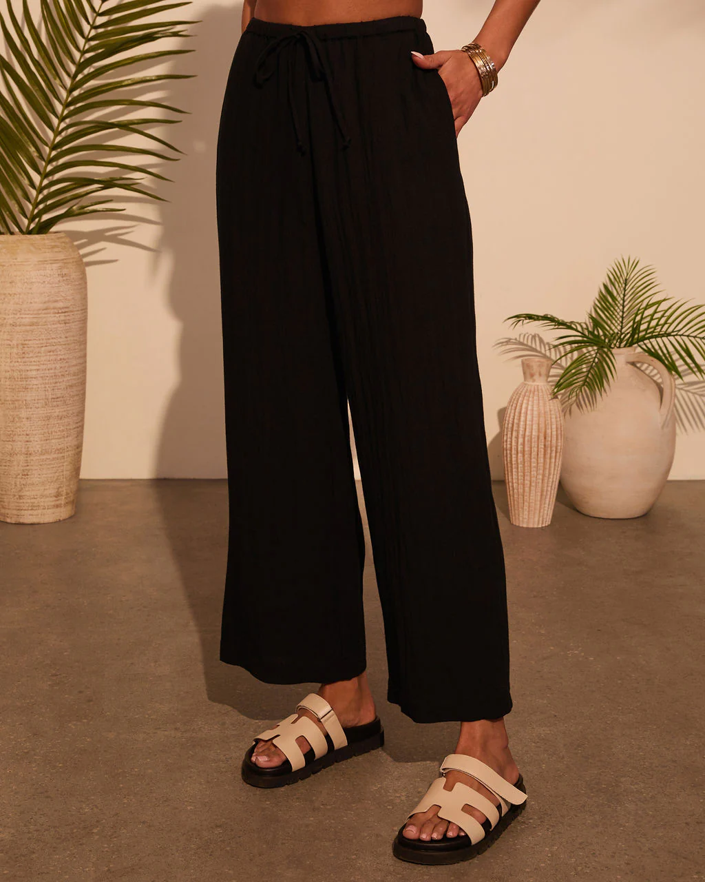 Juliena Waist Tie Pants - Image 3