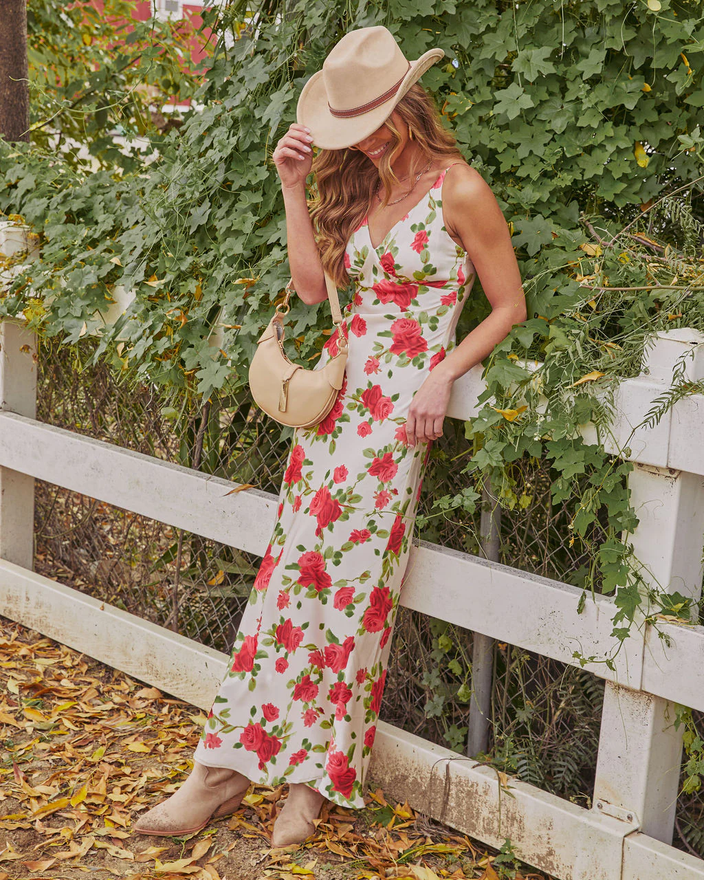 Juniper Rose Floral Slip Maxi Dress - Image 3