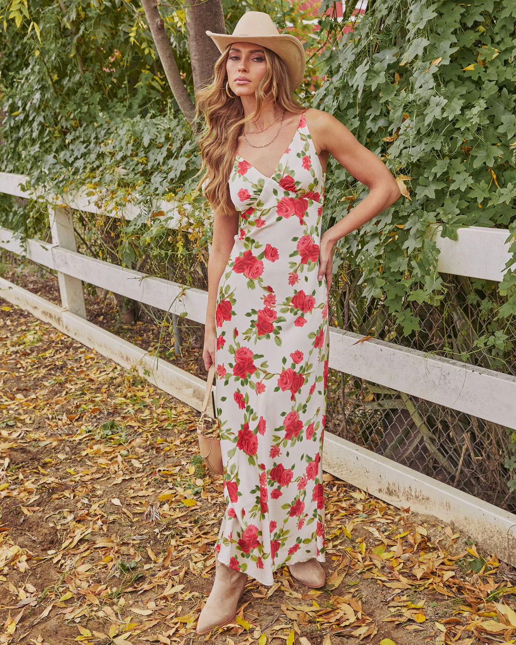Juniper Rose Floral Slip Maxi Dress - Image 6