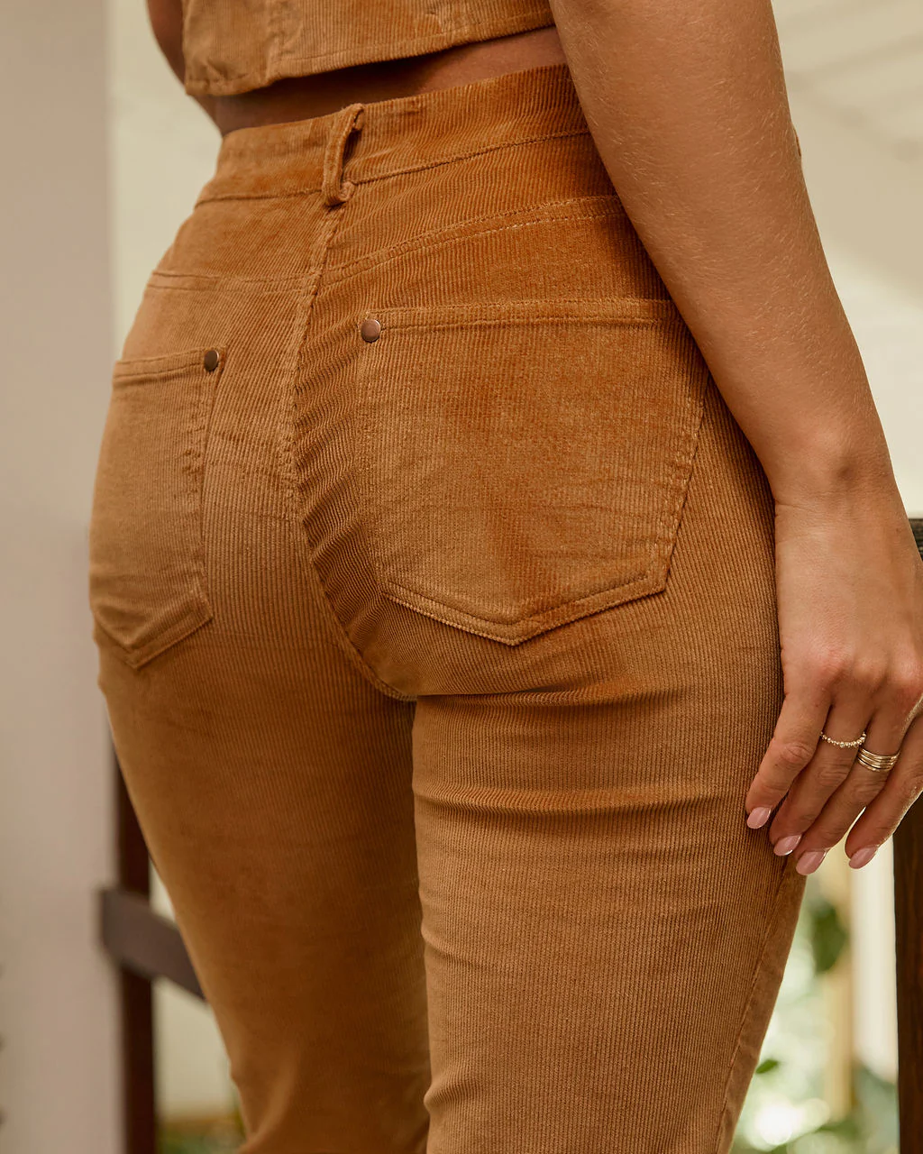 Just Looking High Rise Corduroy Pants - Image 4