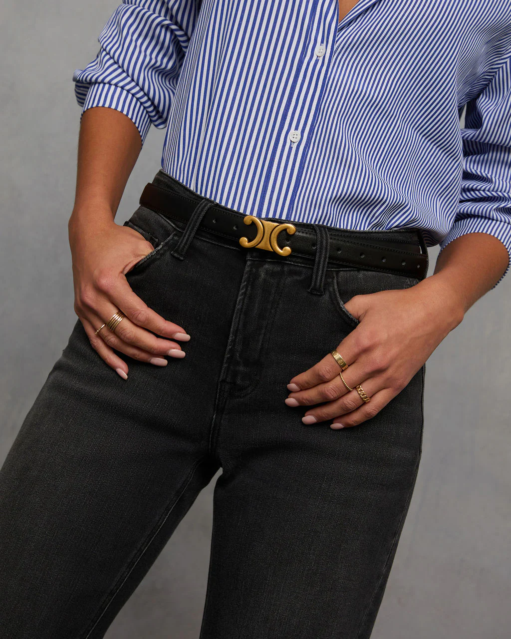 Just This Once Gold-tone Buckle Belt - Image 10