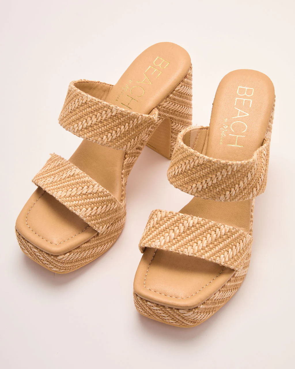 Kaima Raffia Platform Heeled Sandal - Image 2