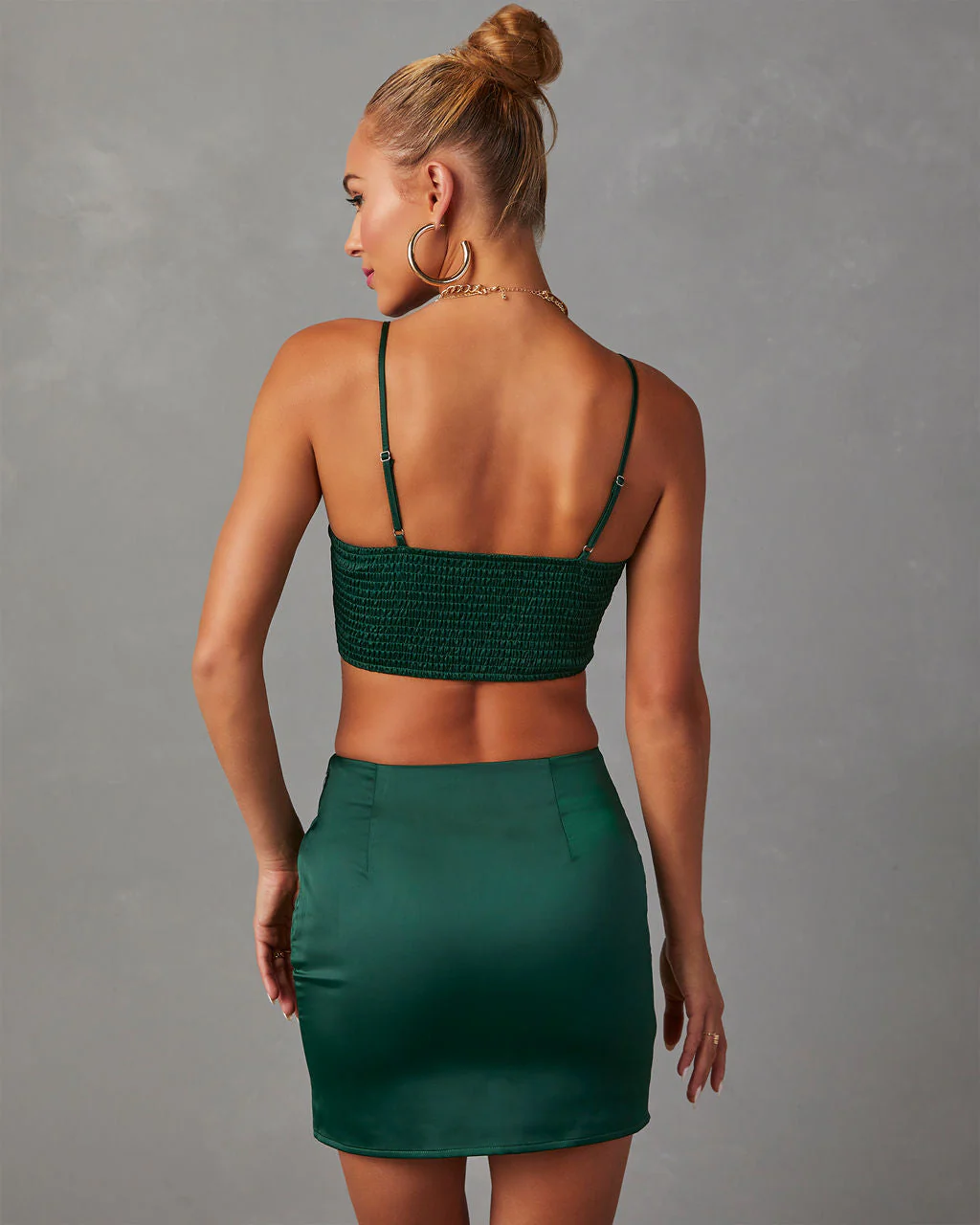 Kaito Satin Crop Tank - Image 4