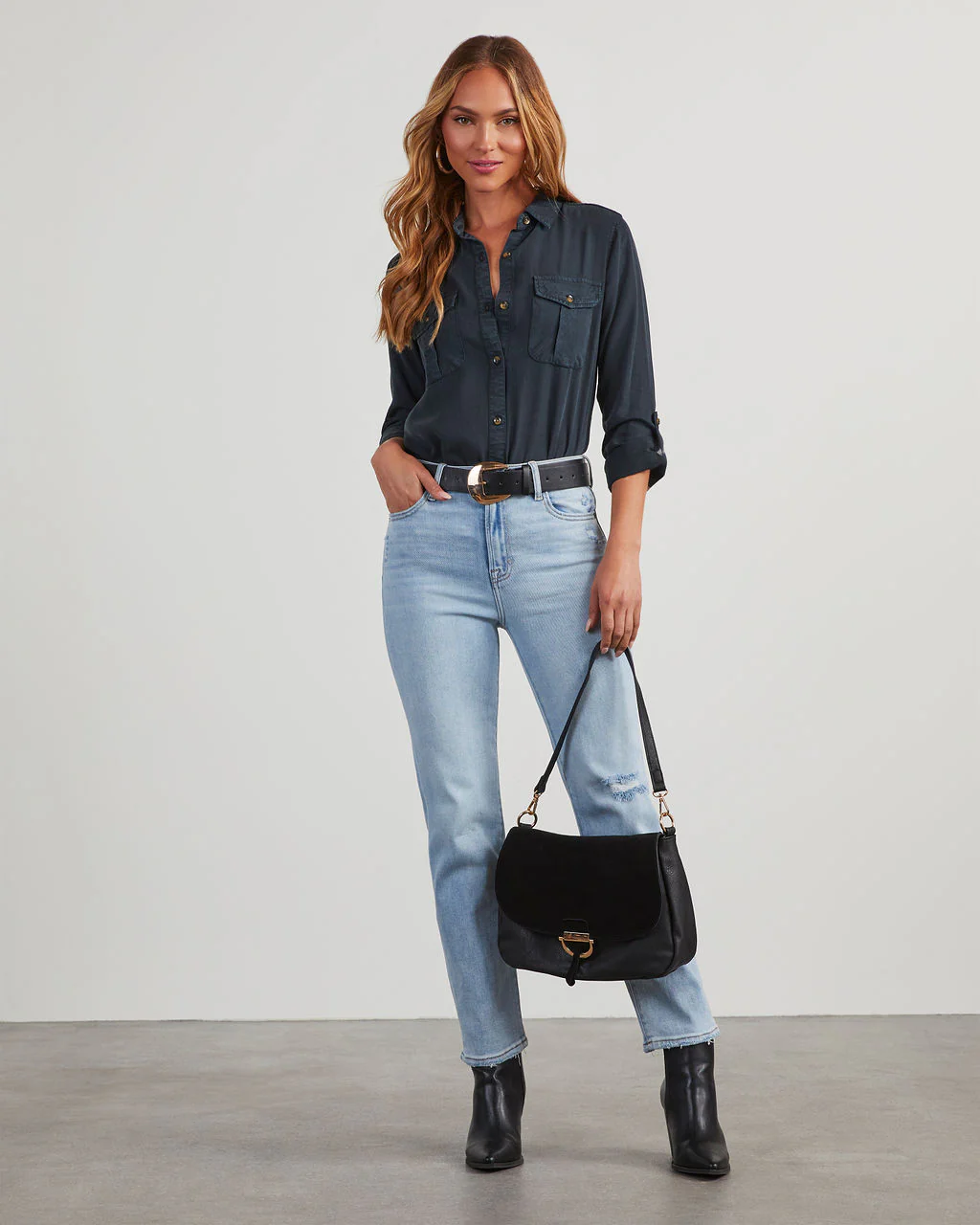 Katana Chambray Utility Top - Image 2