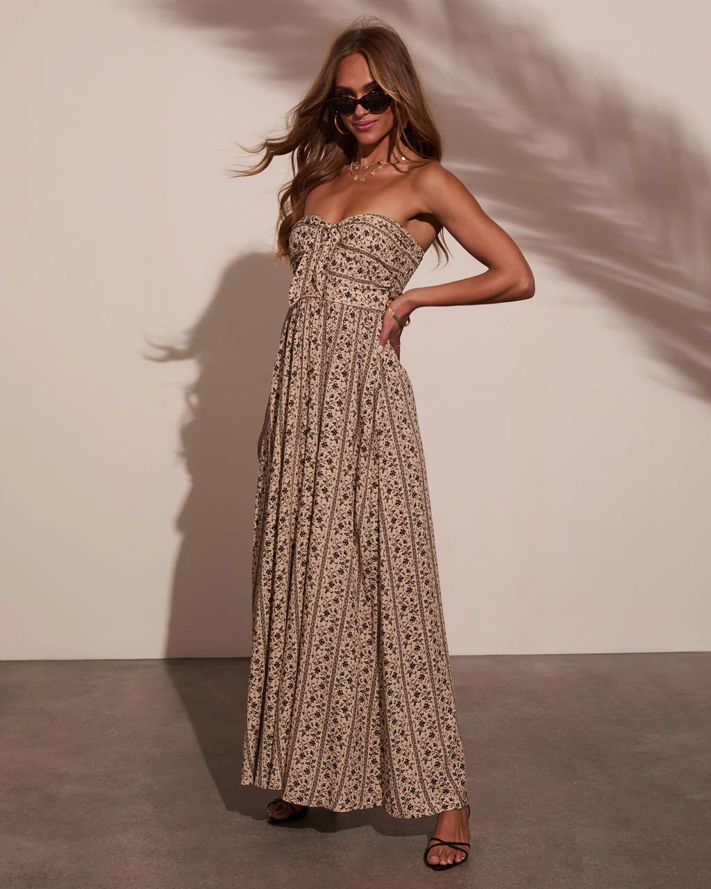 Kemie Strapless Floral Jumpsuit - Image 3