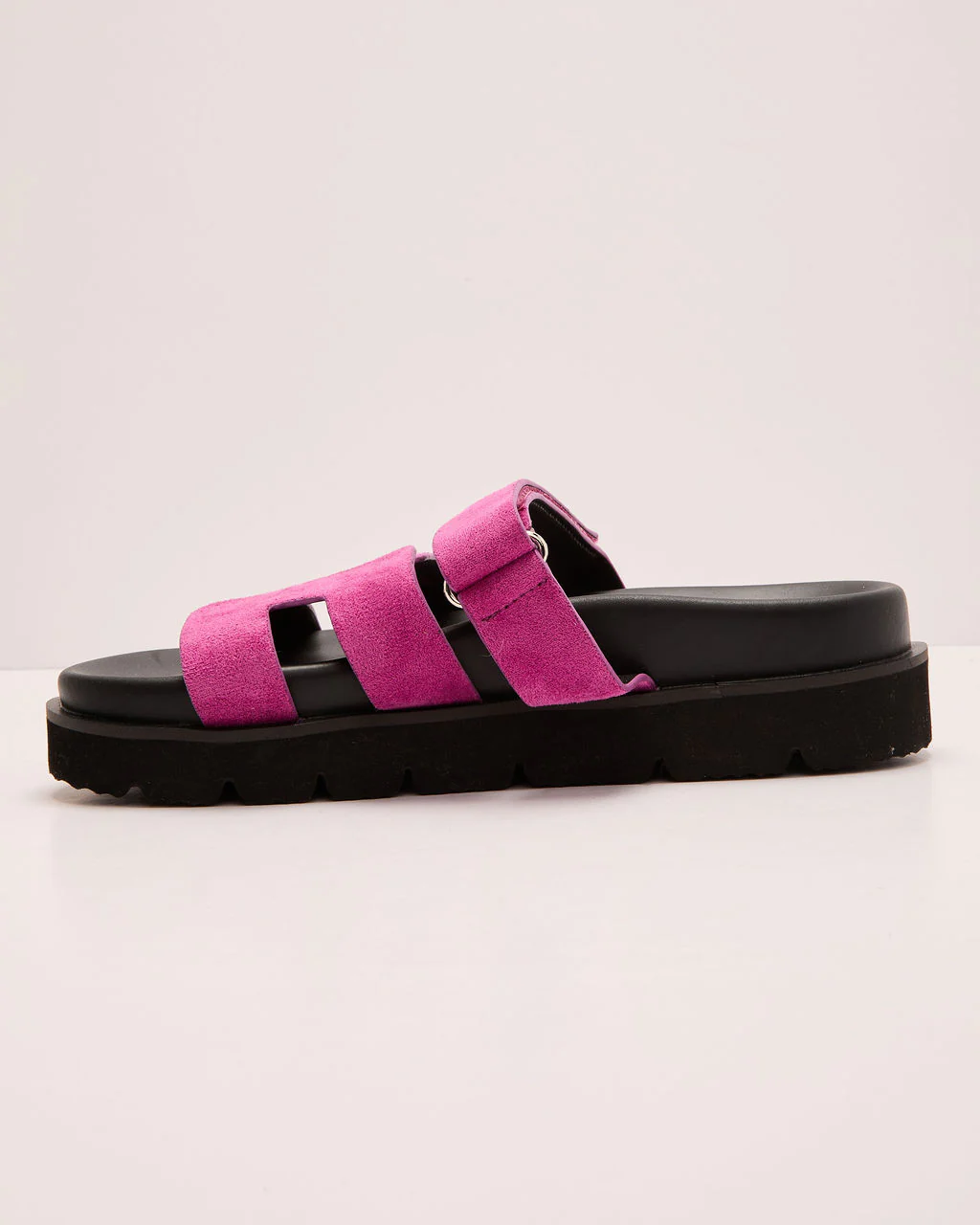 Kensington Faux Suede Platform Slides - Image 9