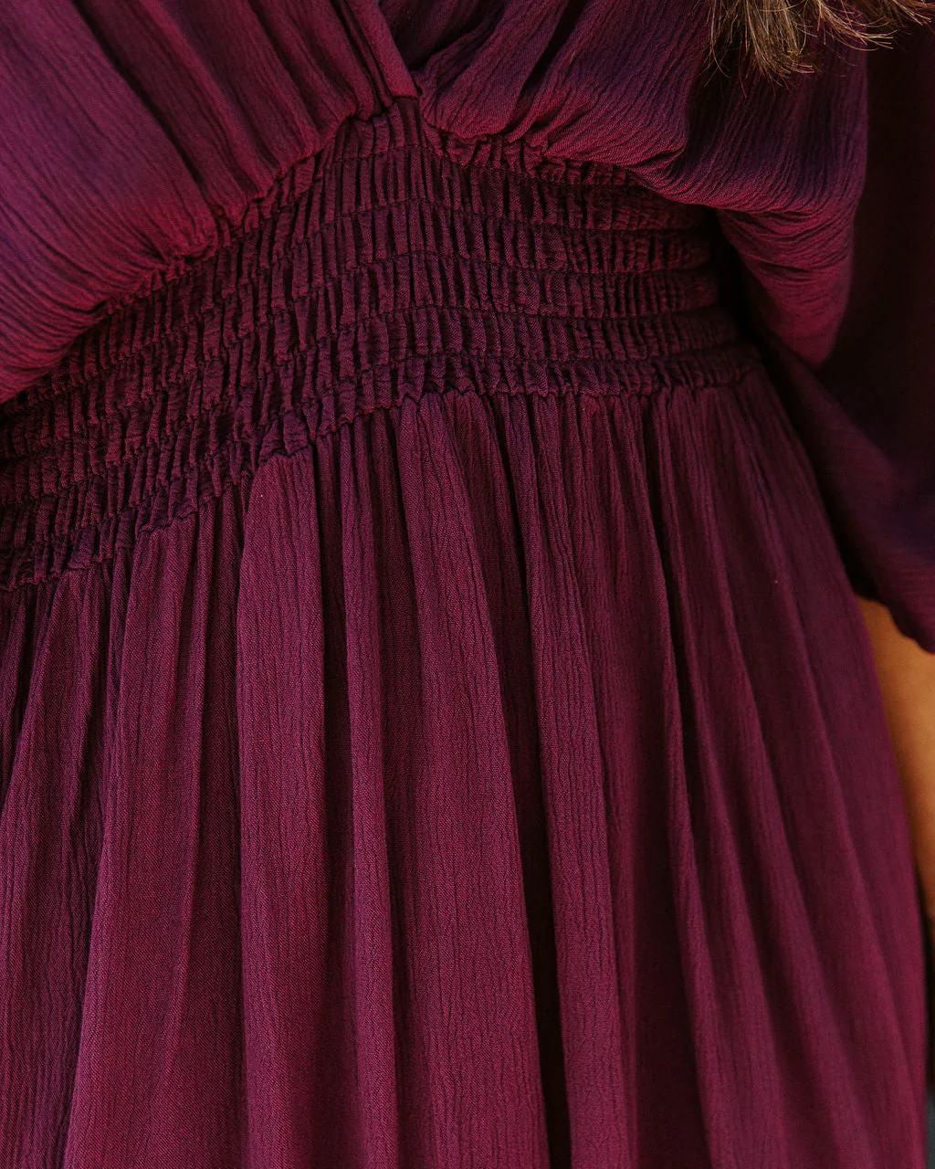 Kimona Smocked Kimono Maxi Dress - Image 6