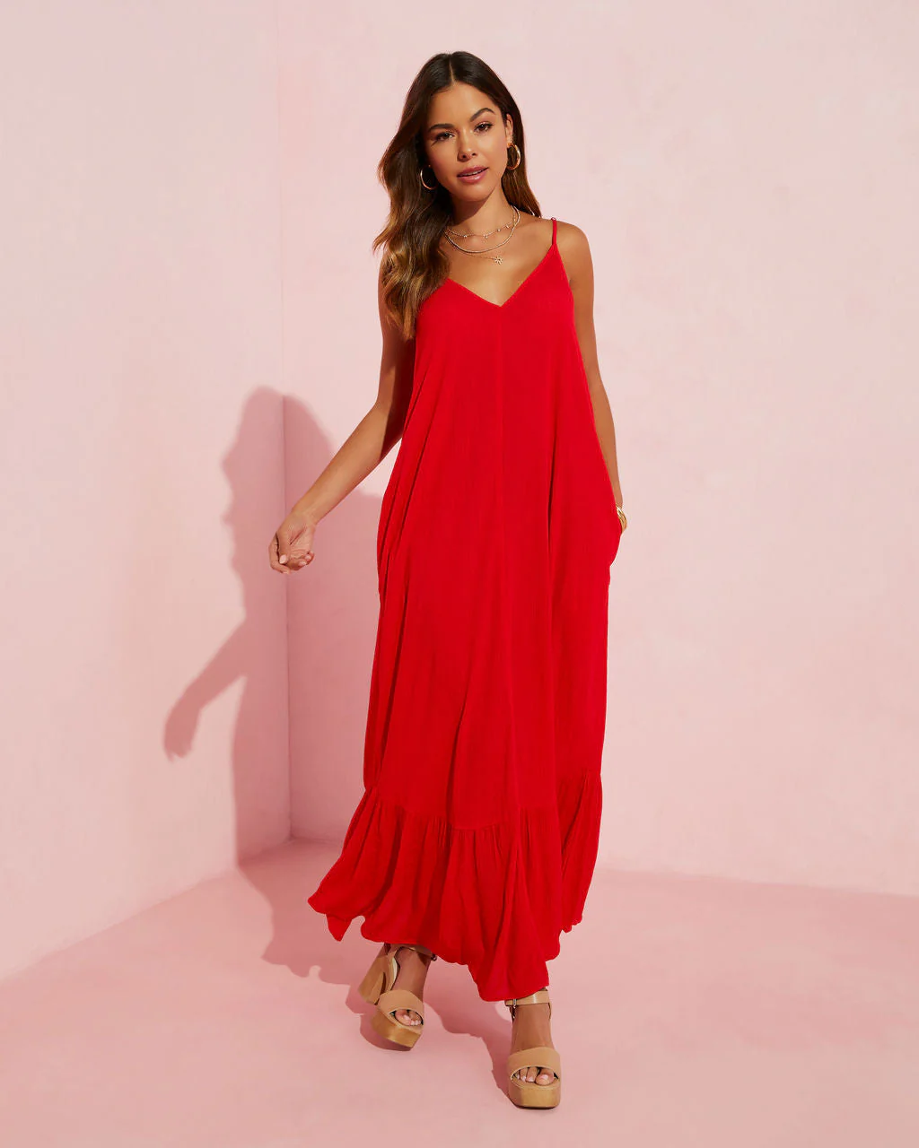 Kimonie Pocketed Maxi Dress - Image 3