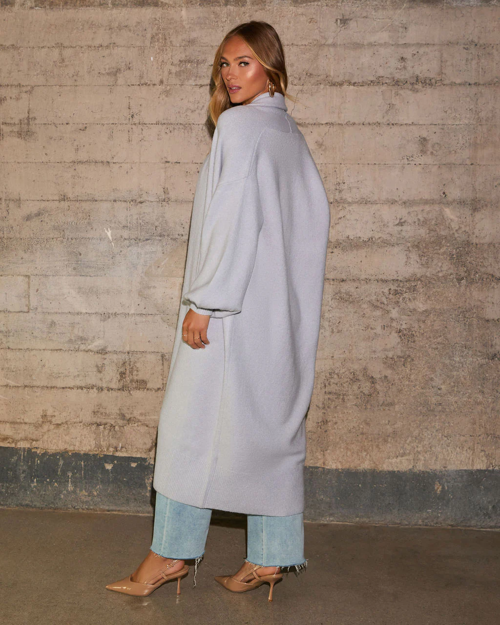 Kinglsey Open Front Long Cardigan - Image 8