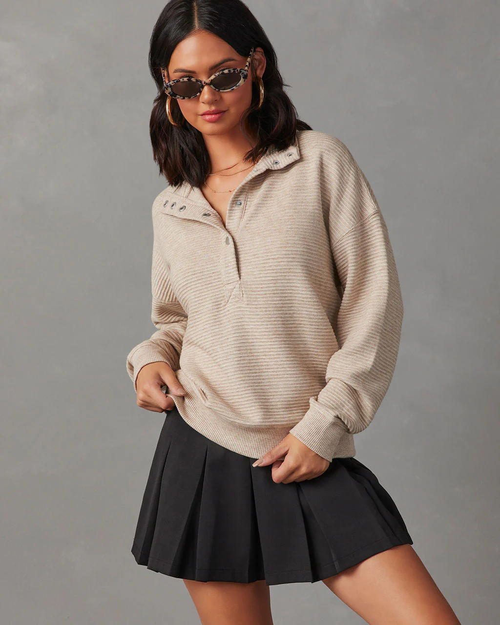 Kinsleigh Collared Pullover Sweater - Image 17