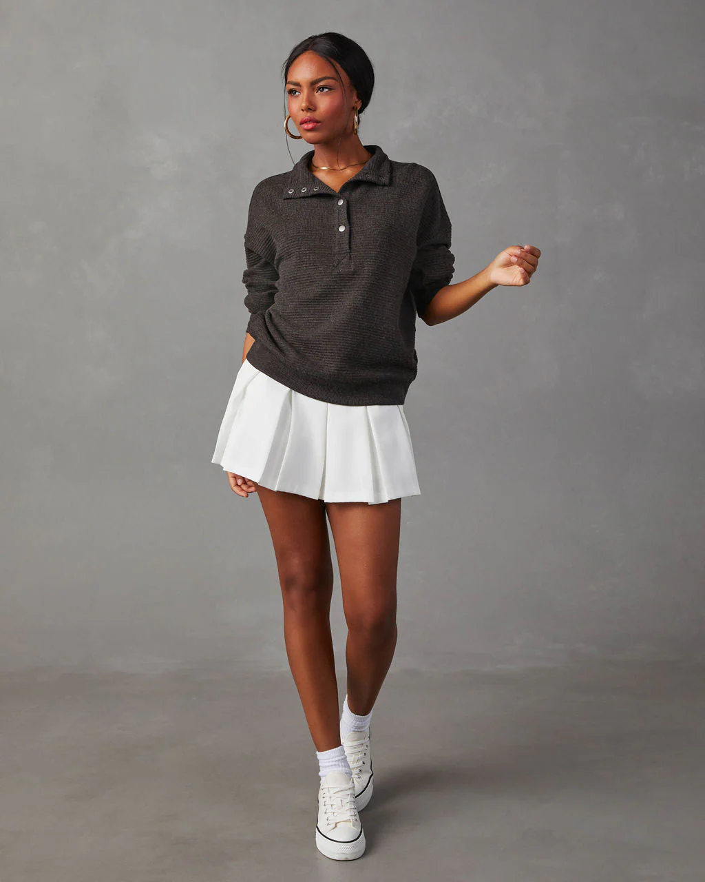 Kinsleigh Collared Pullover Sweater - Image 2