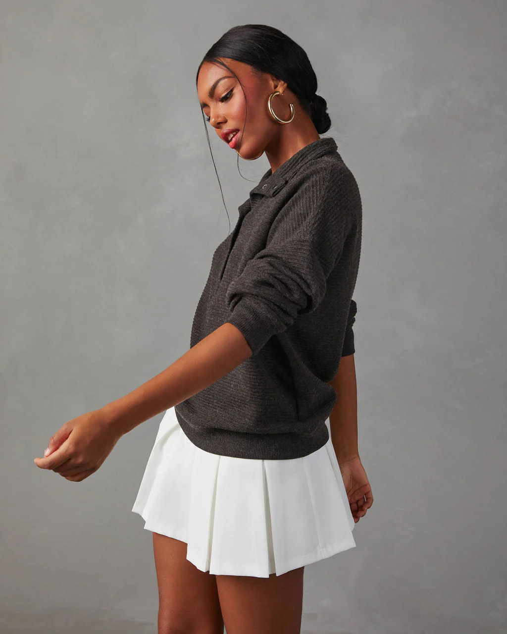 Kinsleigh Collared Pullover Sweater - Image 3