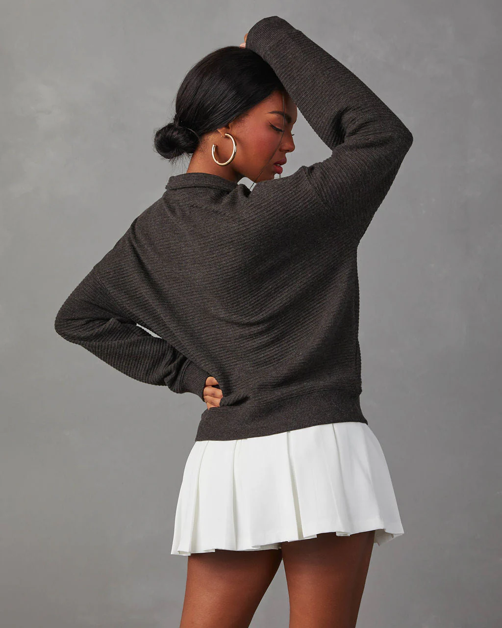 Kinsleigh Collared Pullover Sweater - Image 4