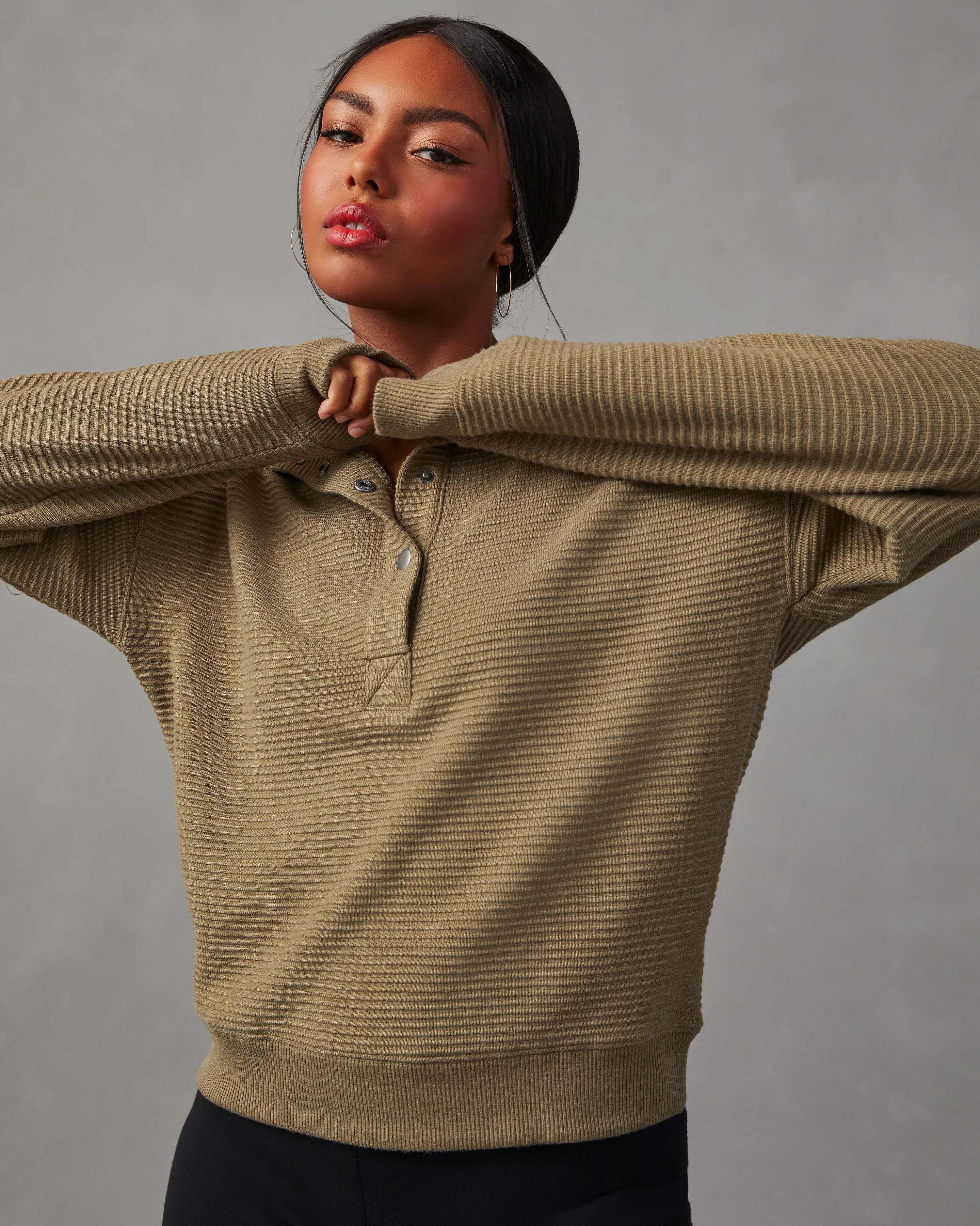 Kinsleigh Collared Pullover Sweater - Image 8